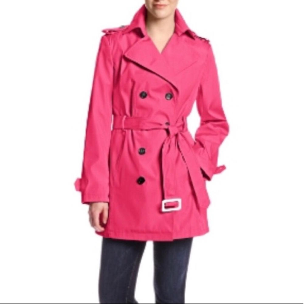 Pink Trench Coat